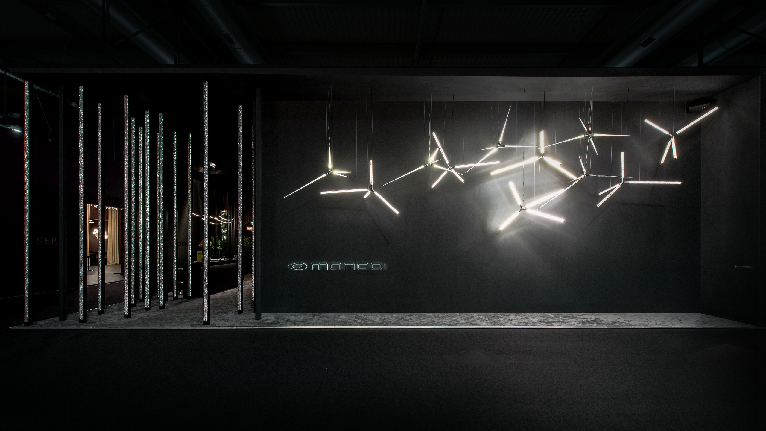 Manooi stand at Euroluce Manooi stand at Euroluce