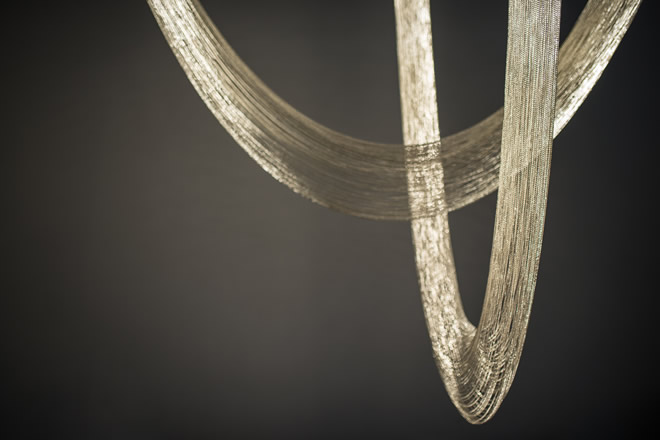 handcrafted-bespoke-luxury-lighting-design-manooi The Voile D handcrafted bespoke high-end chandelier in a cluster.